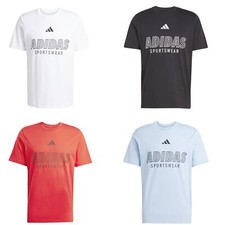 adidas T-Shirt Tee für Männer Herren mit Rundhalsausschnitt 100% Baumwolle