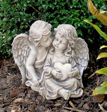 ❀ Engel Paar Putte mit Herz