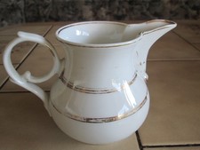 Porzellan altes Milchkännchen weiß/gold