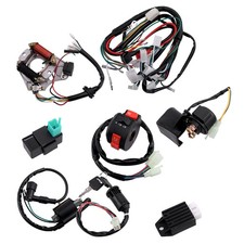 Komplette Elektro Kabelbaum CDI Spule Stator für 50ccm 90 110ccm 125ccm ATV Quad