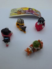 Ü-Eier Verspielte Hauskatzen 2001 - 4 Figuren + 6 BPZ Beipackzettel 