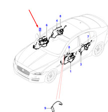 JAGUAR XE X760 Kabelbaum Tür