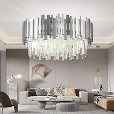 Moderne Minimalistische Deckenleuchte Silber,9xE14 Lichter,für Küche,Wohnzimmer