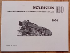 Märklin - Beschreibung, Anleitung, Service-Heft / Dampf-Lok  3026 / BR 01 der DB