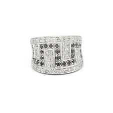 Schwarz Diamant Herren Ring