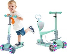 5-in-1 Kinder Roller Scooter Abnehmbarem Sitz verstellbar leuchtende Rollen ab 1
