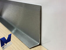 Edelstahl Abschlussleiste Sockelblende 15x110x2500mm 3-fach gekantet Innen K320.