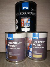10€/L PNZ Holzdeckfarbe 2,5 L Wetterschutzfarbe Holzfarbe Deckfarbe (A1061)