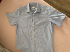 CANDA Finest Tailor Oberhemd - Kurzarm - Gr. 41/42 (L )- blau-weiß - TOP Zustand