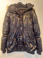 Lackjacke schwarz metallig