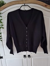 Schwarze dünne strickjacke - dünne,