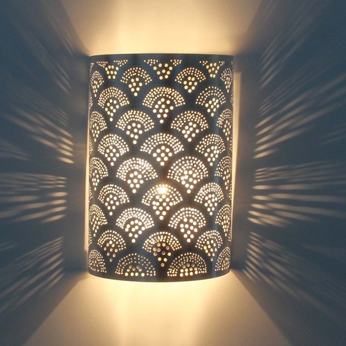 Marokkanische silber wandlampe - marokkanische, silber-wandlampe