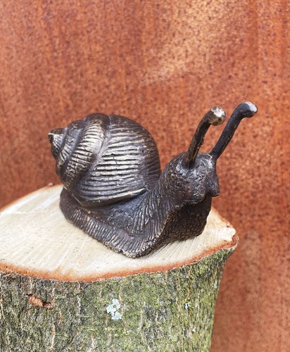 Bronzefigur schnecke 15cm - schnecke,