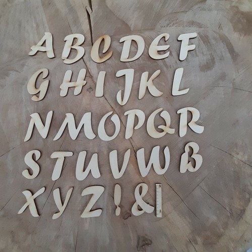 Holzbuchstabe alphabet - holzbuchstabe, ab