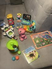 Spielpaket für Kleinkinder,peppa Kamera, Lern Computer, Kegelbahn, Little People