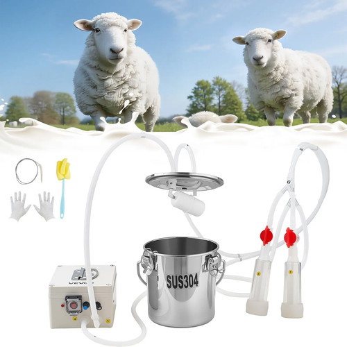 Ziegen melkgerät set mit - set,