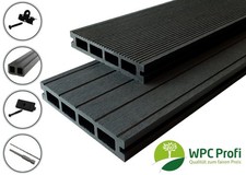 WPC Profi Terrassendielen Premium Diele 25mm anthrazit Bausatz 2 - 60 m²