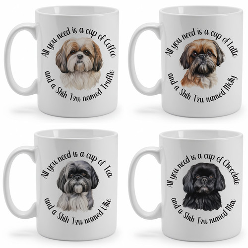 Personalisierte tasse shih - personalisierte,