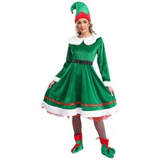 Frauen Set Cosplay Anzug Gürtel Outfit Strümpfe Dress Up Kostüm Tinkle Bell Hut