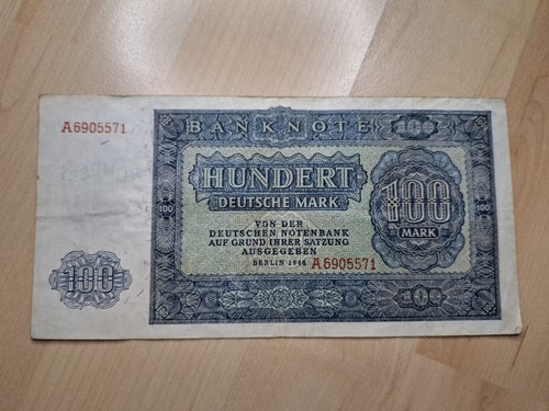 Banknote ddr 100 mark 1948 - banknote,