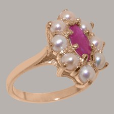 Massiver damen cluster ring - massiver, 9
