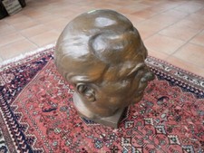 35134 - Große Portrait-Büste Wilhelm Pieck. Bronze von Otto Maerker (1891-1967).