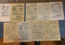 9 x Programm BSG Kabelwerk Oberspree/BSG KWO DDR-Liga Staffel A 1988/89