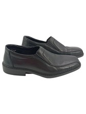 RIEKER Herren Slipper 41 Schwarz Business Klassisch Leder Schuhe