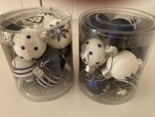 20 Kleine Christbaumkugeln - Blau