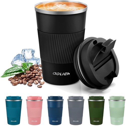 Thermobecher edelstahl 380ml - edelstahl,