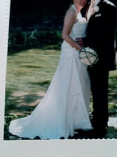 Traumhaft schönes Brautkleid Gr. 40 / 42 von Rembo Styling reine Seide / ivory 