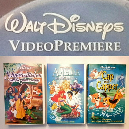 Vhs pal walt disney - 3x,