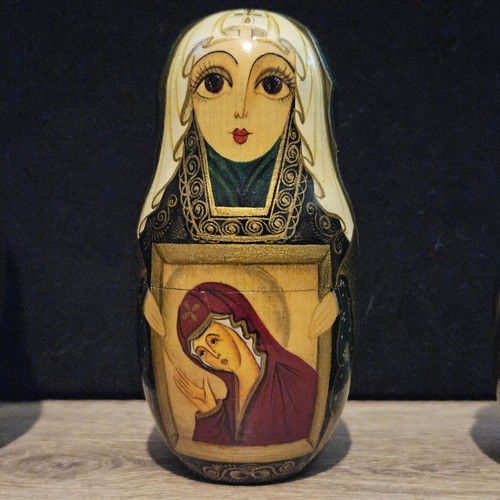 Vintage russische handbemalte