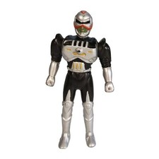 Mega Power Fighter - Vintage 90s Power Ranger Knock Off Bootleg - Schwarz 12cm