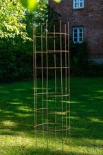 Rankhilfe Metall Ø 60cm H: 200cm Rost Rankhilfe Rankgitter Obelisk Rankgerüst 2m