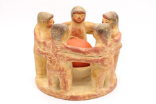 Teelichthalter / Figur aus Keramik Freundeskreis Familienkreis mit Kerze Vintage