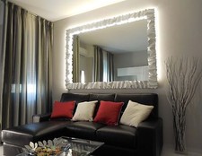 Rahmen Schmiedeeisen für Spiegel Fotos mit oder ohne LED . Maßgeschneider . 850