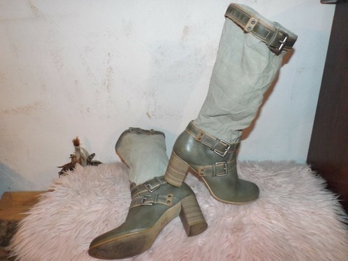 Damen sommerstiefel mjus oliv - damen,