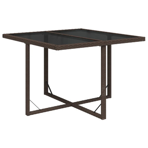 Gartentisch braun 109x107x74 - braun,