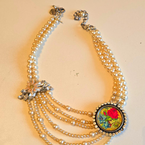 Perlenkette pearl necklace - pearl,