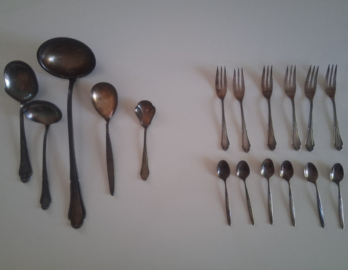 Silber essbesteck teilig - silber,