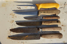 6 x Messer Fleischmesser Schlachter Metzger Antik Vintage  Caspar Hauser