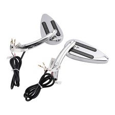 Chrom Spiegel Paar mit Blinker