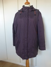 Klepper Damen Winterjacke 44 Lila Aqua Stop Fleecfutter Kapuze abn.