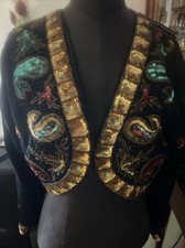 Bolero AJA BERLIN Damenjäckchen kurze Jacke Paillettenjacke aja Berlin Party