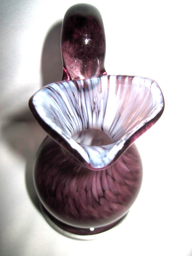 Vase aus glas lila - vase,