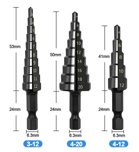 Stufenbohrer mm set - 3-20,