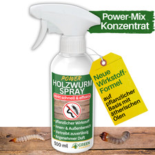 Holzwurm Abwehrspray Power-Konzentrat 500 ml – Mittel gegen Holzwürmer