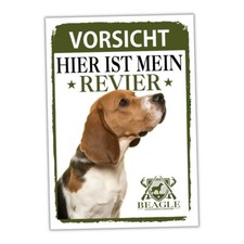 Beagle Schild Revier Jagd