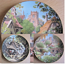 3 Sammelteller EXTEC EDITION Bob Hersey- Picknick am Fluss -Dorfschmiede-Dorfsc